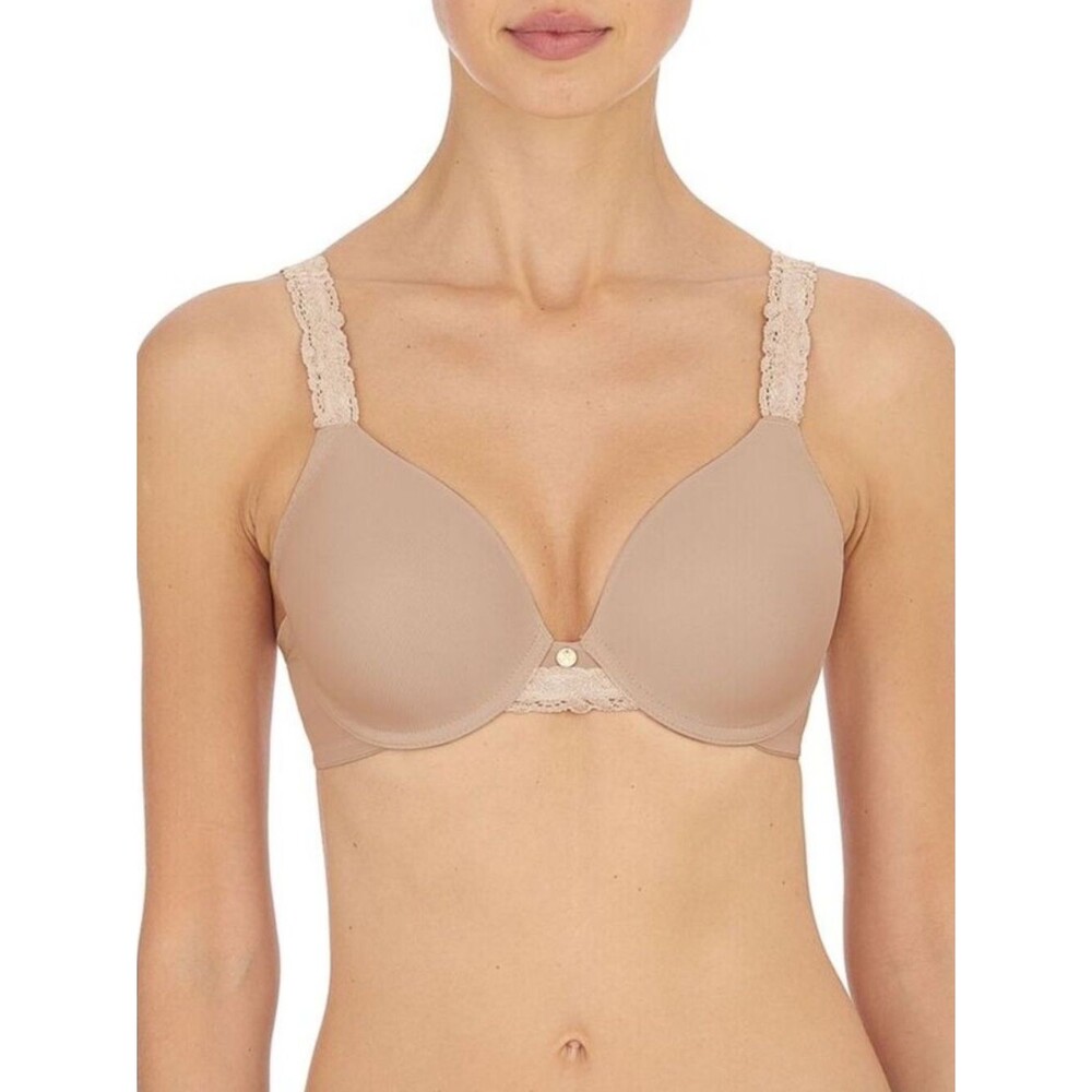 Natori Body Doubles Lace Trim Full Fit Contour Bra 34DD Style #136001 NWT
